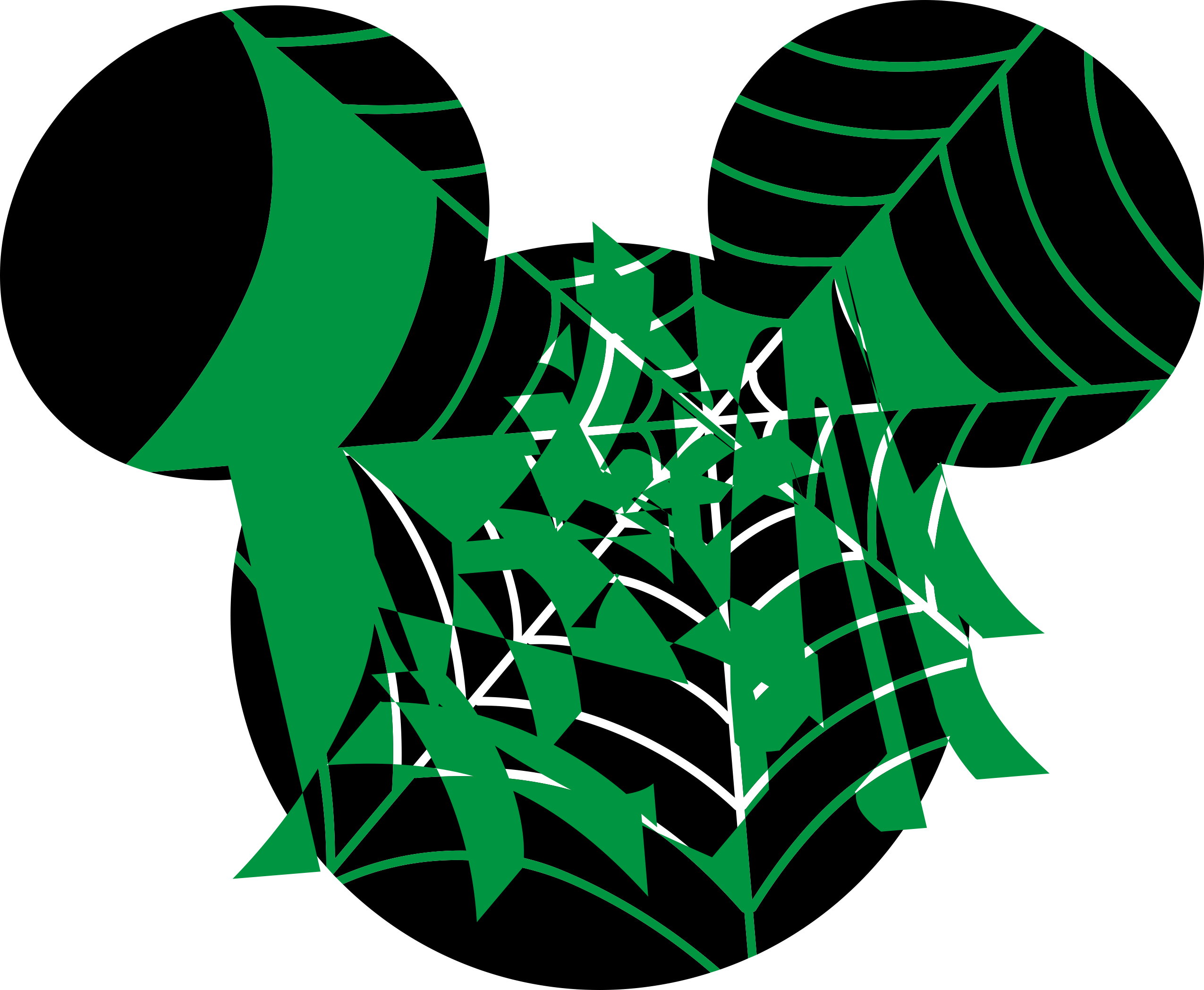 Mickey Spiderweb Clean Tracing Svg Vector Free Vectors